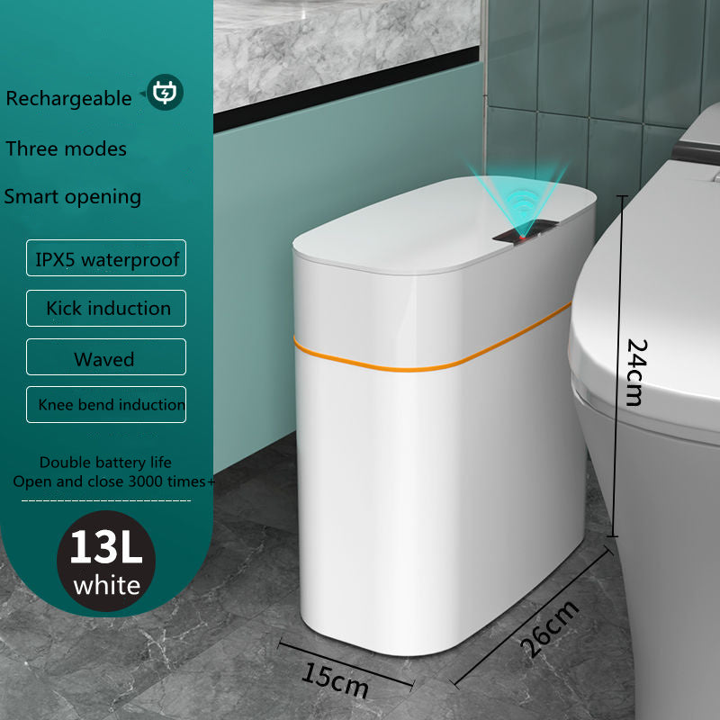 Smart Trash Can - Automatic Lid for Bedroom, Kitchen & Living Room