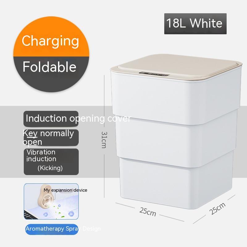 Smart Trash Can - Automatic Lid for Bedroom, Kitchen & Living Room