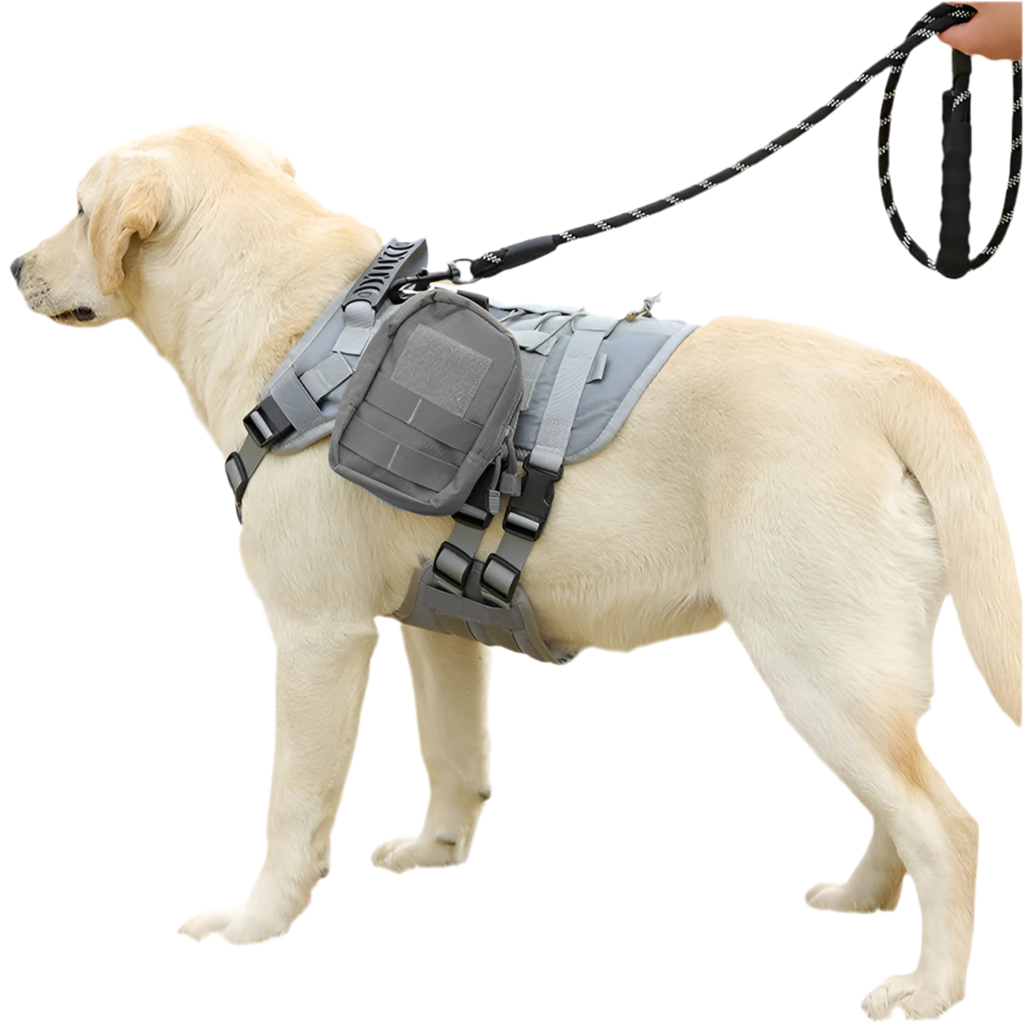 “Pet Accessories Dog Harness Tactical Vest – Outdoor Training & Walking Chest Sling for Medium and Large Dogs”