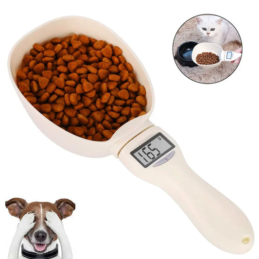 Pet Food Measuring Scoop – Electronic Dog & Cat Food Measuring Cup with Digital Spoon Scale & LED Display