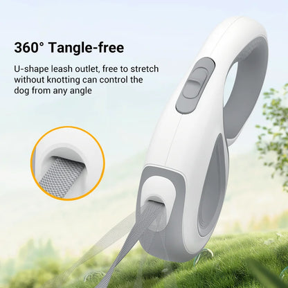 ROJECO Automatic Retractable Dog Leash 5M – Strong Adjustable Hands-Free Strap for Dog Walking, Puppy Pet Outdoor Lead Rope