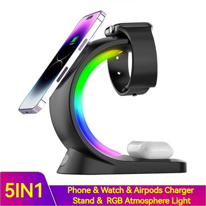 4-in-1 Fast Charging Magnetic Wireless Charger