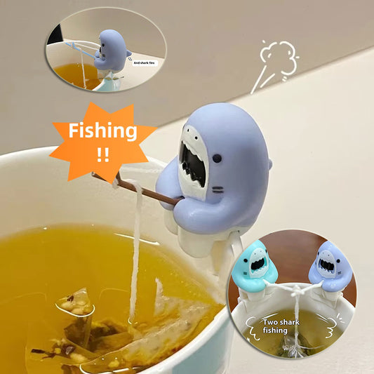 Shark Fishing Tea Infuser - Cartoon Animal Pet Cup & Tea Accessories