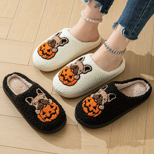 2025 Halloween Pumpkin Slippers - Comfy & Non-Slip for Indoor/Outdoor